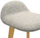 Armen Living Vera 4-Piece Brown/Stone Gray Barstool Set-5