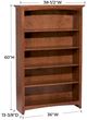 Whittier Wood® Furniture Customizable McKenzie 5-Shelf 36" Bookcase-1