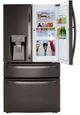 LG 36 in. 22.5 Cu. Ft. PrintProof™ Black Stainless Steel Smart Wi-Fi Enabled Counter Depth Refrigerator-1