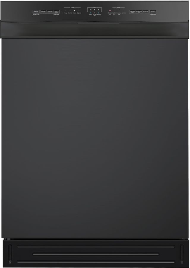 Midea® 24" Black Front Control Built In Dishwasher -0