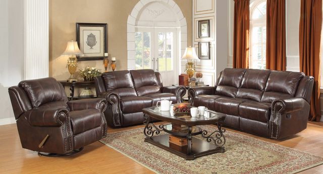 Coaster® Sir Rawlinson 2-Piece Dark Brown Reclining Living Room Set-0