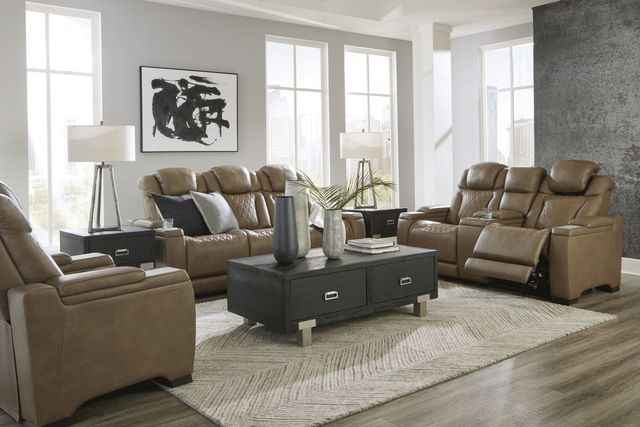 Signature Design by Ashley® Strikefirst Nutmeg Power Reclining Loveseat-4