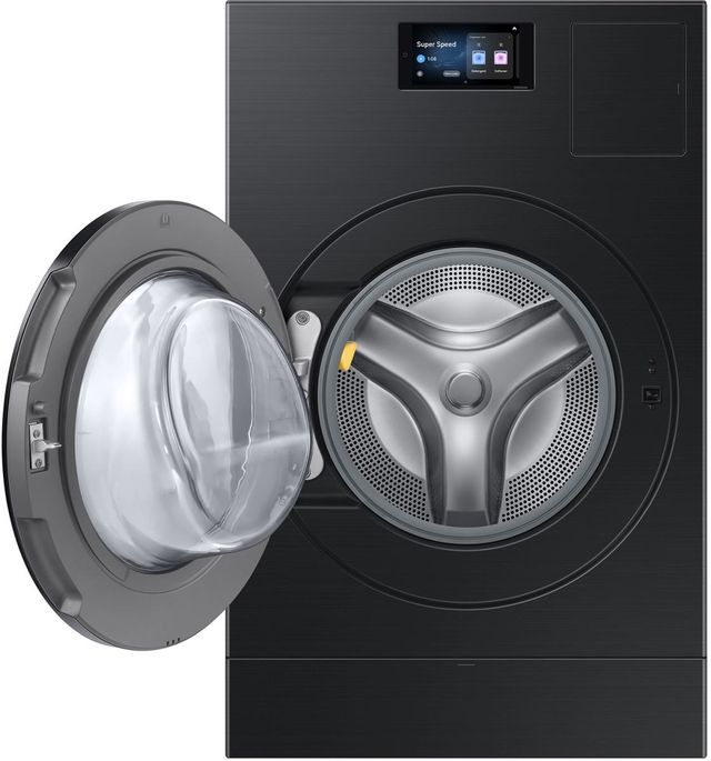 Samsung Bespoke 5.3 Cu. Ft. Brushed Black AI Washer Dryer Combo-1