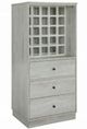 ACME Furniture Wiesta Antique White 3-Drawer Wine Cabinet-0