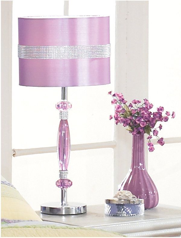 Signature Design by Ashley® Nyssa Purple Metal Table Lamp-2