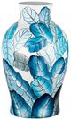 A & B Home Blue/White Vase-0