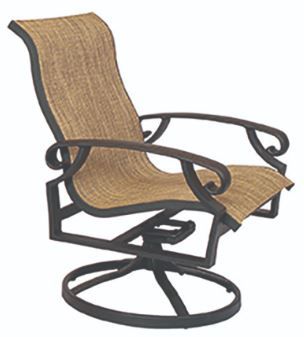 Lane Venture® Monterey Brown Sling Swivel Rocker Lounge Chair-0