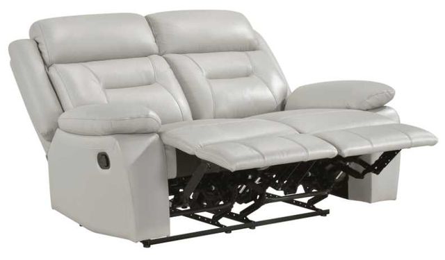 Homelegance® Laconia Silver Double Manual Reclining Loveseat-4