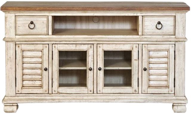 Napa Furniture Design Belmont Brown/White 56″ Entertainment Center-0