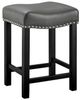 Steve Silver Co. Aspen Ebony/Gray Backless Counter Stool-0