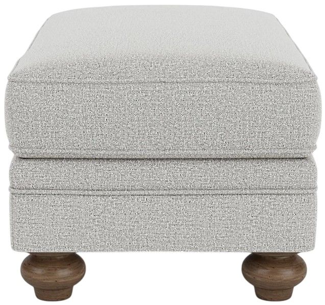 Flexsteel® Winston Silver Glacier Cocktail Ottoman-2