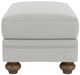 Flexsteel® Winston Silver Glacier Cocktail Ottoman-2