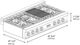 ZLINE 48" Satin Stainless Steel Gas Rangetop-1