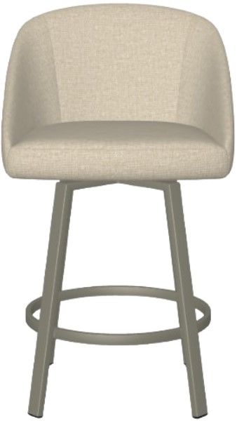 Amisco Customizable Wembley Upholstered Swivel Counter Stool-1