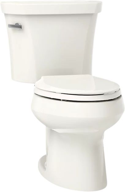 KOHLER® Wellworth® Biscuit 2-Piece Elongated Toilet, 1.28 Gpf with Insuliner® Tank Liner and Tank Cover Lock-0