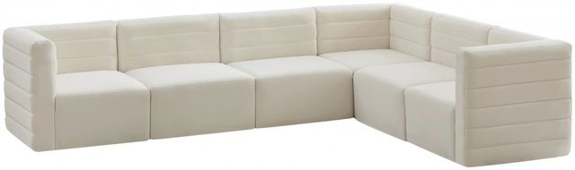 Meridian Furniture Quincy 6-Piece Cream Modular Sectional-0