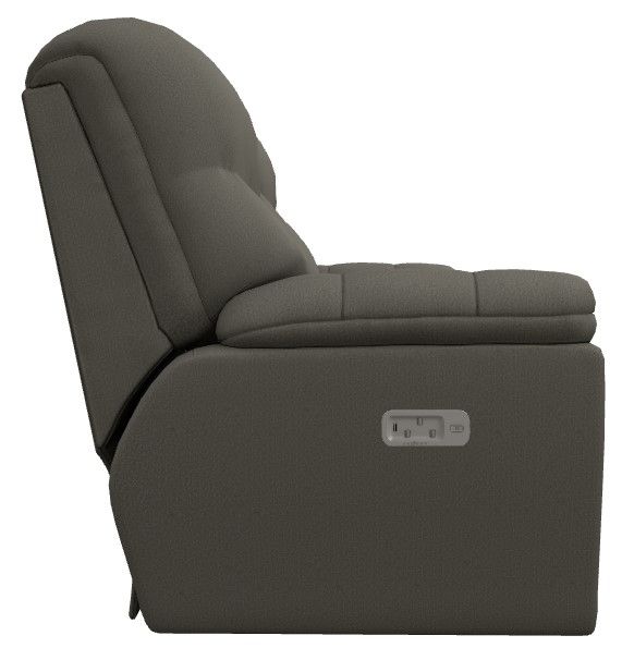 La-Z-Boy® Morrison Silver Power Reclining Loveseat with Console, Headrest, and Lumbar-2