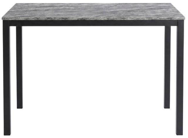 Cramco Julie Faux Marble Top Pub Table with Black Base-2
