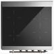 Ilve® Majestic III 30" Emerald Green Pro Style Induction Range with Solid Door and Burnished Trim-4