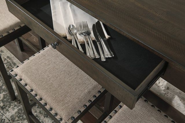 Signature Design by Ashley® Rokane 4-Piece Brown Counter Height Dining Table Set-4
