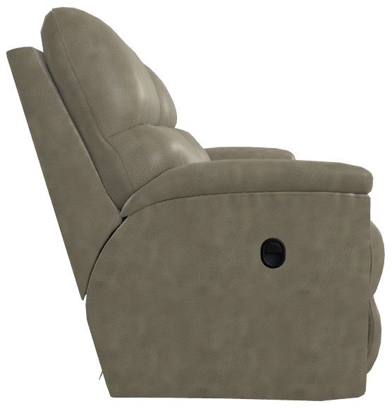 La-Z-Boy® Brooks Charcoal Manual Reclining Loveseat with Console-2