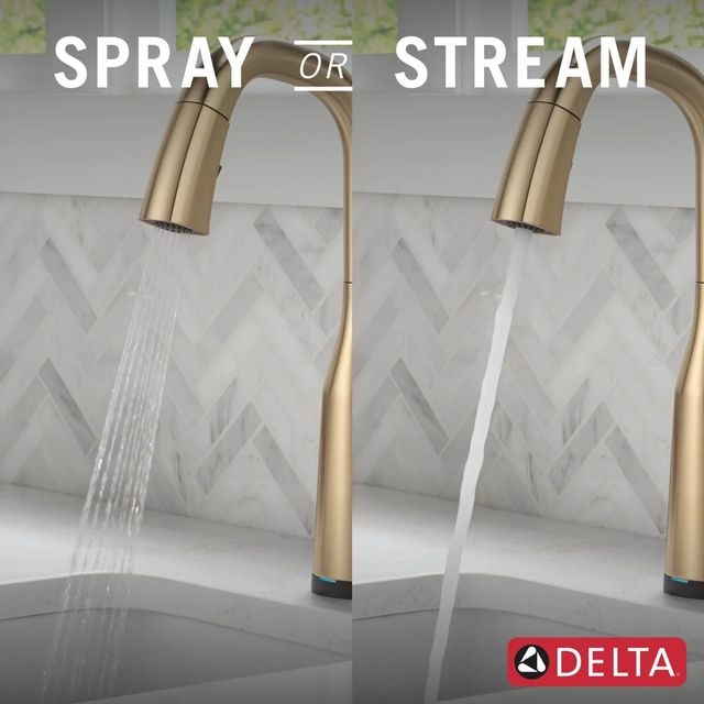 Delta Stryke® Lumicoat® Champagne Bronze Touch2O® Bar/Prep with Touchless Technology-2