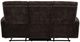 Coaster® Navarro Dark Brown Chenille Upholstered Manual Reclining Sofa-4