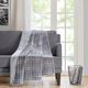 Olliix by Intelligent Design Daryl Grey 60" x 70" Oversized Quilted Throw-0