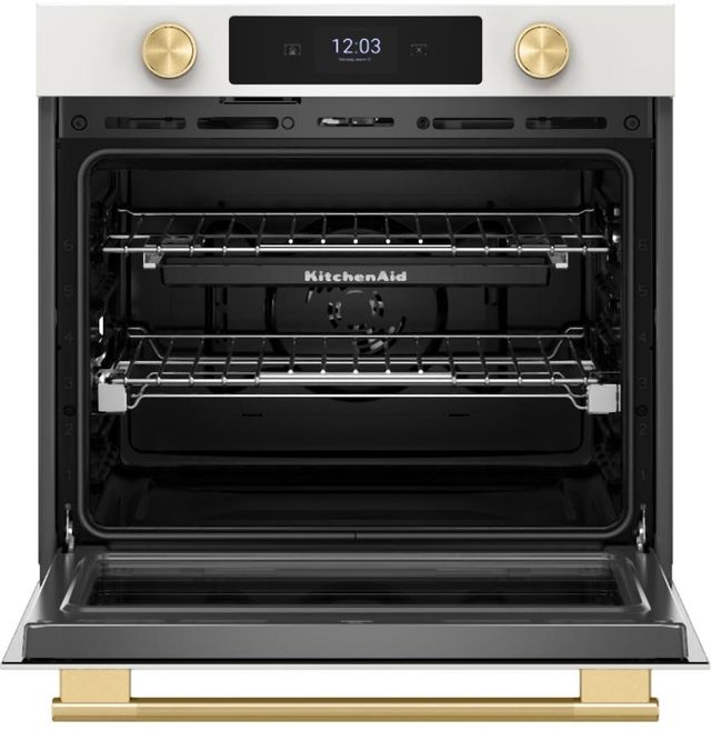 KitchenAid® 30” Porcelain Single Electric Wall Oven with Assisted Cooking Modes-1