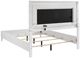 Coaster® Cassia White High Gloss Eastern King Panel Bed-4