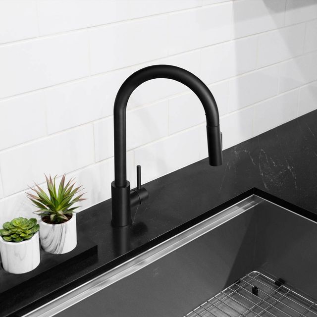 ZLINE Palisades Matte Black Pull Down Single Handle Kitchen Faucet-2