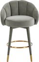 TOV Furniture Myla Light Gray Swivel Counter Stool-3