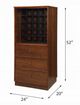 ACME Furniture Wiesta Walnut Wine Cabinet-4