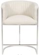 Vanguard® Furniture Vanguard Harrison Channel Jake Ivory/Polished Stainless Steel Counter Stool-1