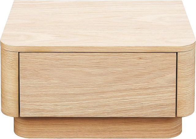 Moe's Home Collection Round Off Light Oak Brown Small Nightstand-2