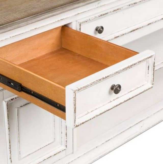Liberty Furniture Magnolia Manor Antique White Entertainment TV Stand-6