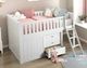 Homelegance® Galen White Twin Low Loft Bunk Youth Bed with Dresser-1