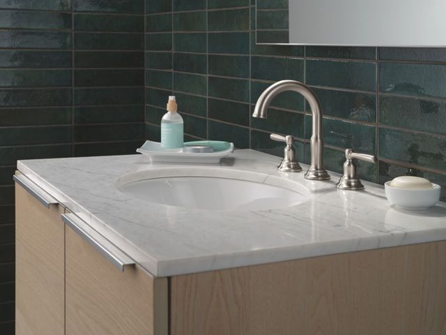 Delta Roe™ Stainless 2-Handle Widespread Bathroom Faucet-2