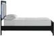 Signature Design by Ashley® Raechalla Black Youth Twin Upholstered Panel Bed-4