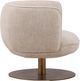Dovetail Furniture Aisha Oatmeal Swivel Chair-2