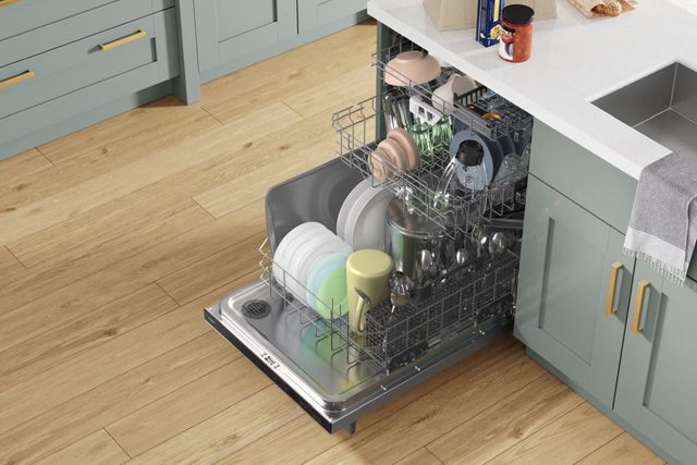 Whirlpool® 24" Fingerprint Resistant Stainless Steel Top Control Built In Dishwasher-6