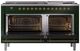 Ilve® Nostalgie II Series 60" Emerald Green Pro Style Dual Fuel Range-1