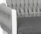 CabanaCoast® Customizable Trellis Aluminum/Natural Fiber Outdoor Sofa-5