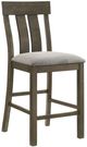 Crown Mark Lloyd Brown/Gray Counter Dining Side Chair-0