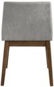 Elements International Weston Smoke/Walnut Upholstery Dining Side Chair-3