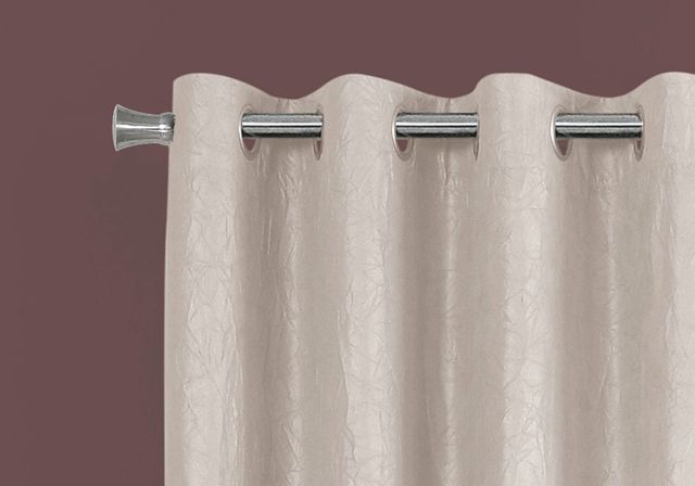 Monarch Specialties Inc. 2-Piece Ivory 52" x 95" Room Darkening Curtain Panel Set-4