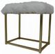 ACME Furniture Adao Black/Brass/White Mirror and Stool-4