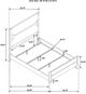 Coaster® Bennett Cream/Light Oak Queen Upholstered Panel Bed-2