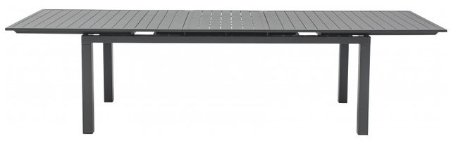 Meridian Furniture Maldives Grey Aluminum 30" Outdoor Patio Dining Table-2