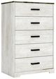 Signature Design by Ashley® Shawburn Charcoal Gray/Whitewash Chest-0